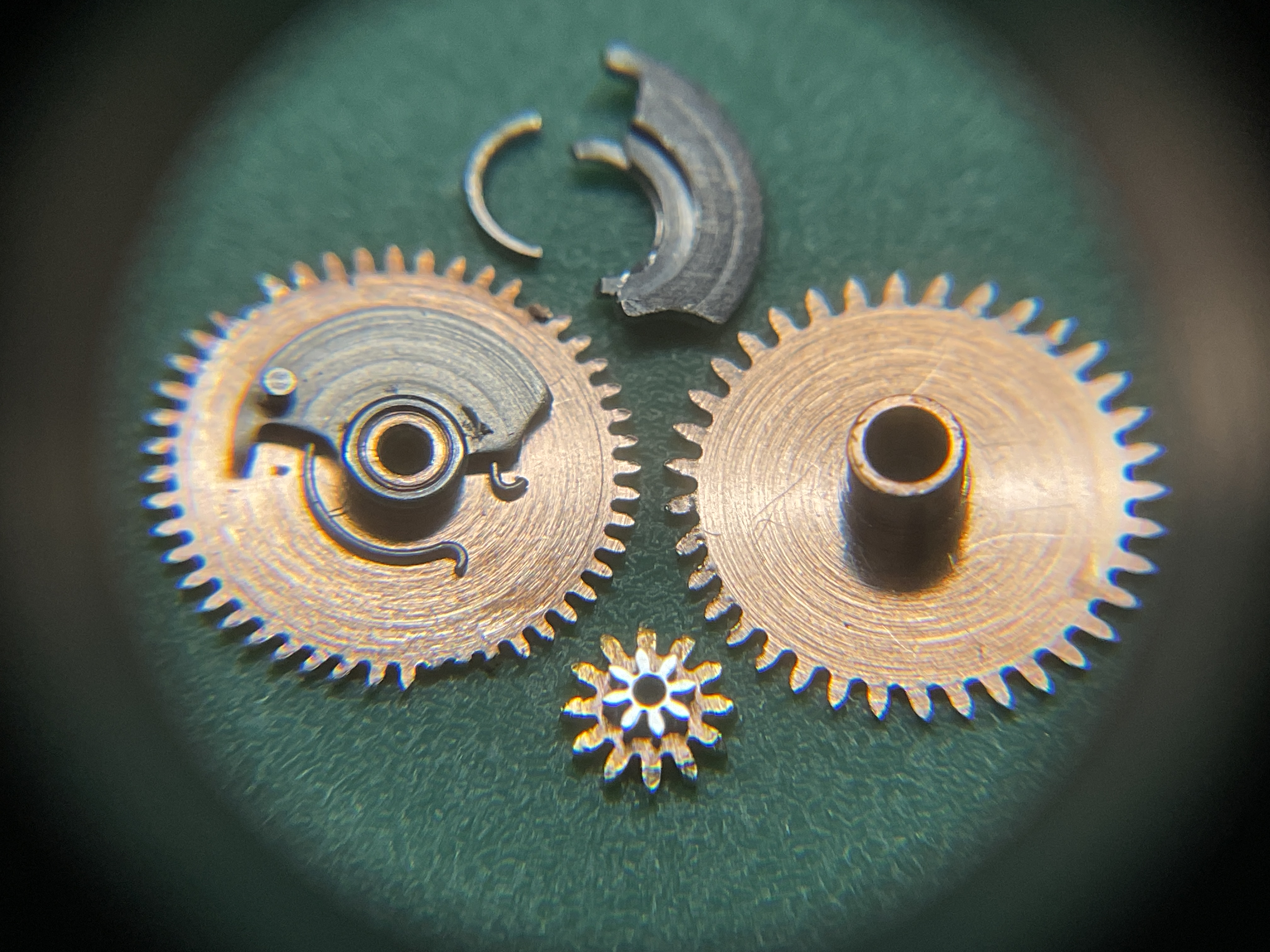 The date works — a snapped fragment among the calendar wheels.